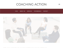 Tablet Screenshot of coachingaction.com